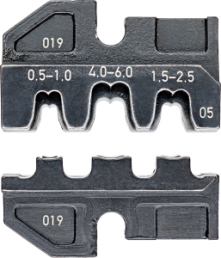 Crimping die for uninsulated connectors, 0.5-6 mm², AWG 20-10, 97 49 05