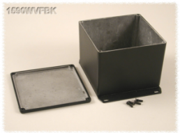 Aluminum die cast enclosure, (L x W x H) 119 x 120 x 94 mm, black (RAL 9005), IP65, 1590WVFBK