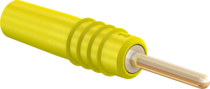 1 mm plug, solder connection, 0.25 mm², yellow, 22.2602-24