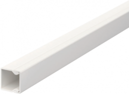 Cable duct, (L x W x H) 2000 x 15 x 15 mm, PVC, pure white, 6191002
