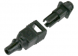 Fibre optic cable plug, schwarz