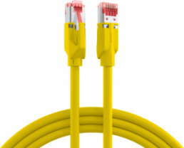 Patch cable, RJ45 plug, straight to RJ45 plug, straight, Cat 6A, S/FTP, LSZH, 25 m, yellow
