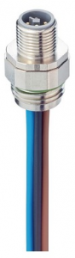 Plug, M12, 4 pole, Coupling screw, straight, 934980108