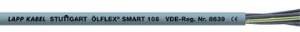 PVC control line ÖLFLEX SMART 108 2 x 2.5 mm², AWG 14, unshielded, gray