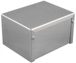 Aluminum enclosure, (L x W x H) 102 x 102 x 51 mm, gray (RAL 7046), IP32, 1411J