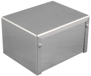 Aluminum enclosure, (L x W x H) 203 x 102 x 76 mm, gray (RAL 7046), IP32, 1411S