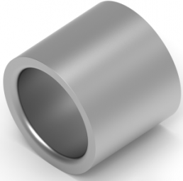Butt connector, uninsulated, 80-95 mm², silver, 19.02 mm
