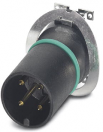 Plug, 4 pole, SMD connection, screw locking, straight, 1418642