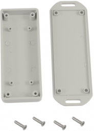 ABS miniature enclosure, (L x W x H) 100 x 40 x 15 mm, light gray (RAL 7035), IP54, 1551UUFLGY