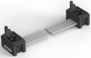 Connecting line, 150 mm, plug angled to plug angled, 0.081 mm², AWG 28, 2205076-2