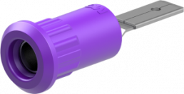 4 mm socket, plug-in connection, mounting Ø 8.2 mm, purple, 64.3013-26