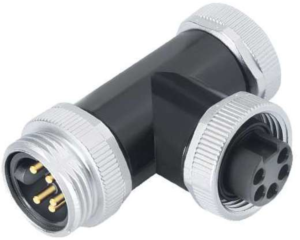 Adapter, 7/8 (5 pole, socket/plug) to 7/8 (5 pole, socket), Y-shape, 1413920000