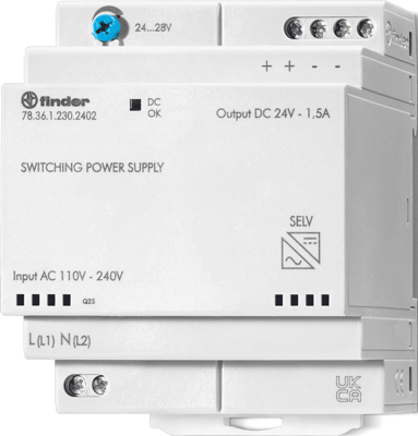 78.36.1.230.2402 Finder DIN Rail Power Supplies
