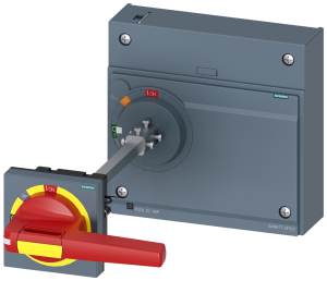 Door mounted rotary operator EMERGENCY-OFF IEC IP65 with door interlocking an...