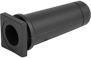 Bend protection grommet, cable Ø 10 mm, L 39 mm, PVC, black