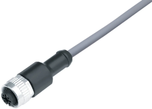 Sensor actuator cable, M12-cable socket, straight to open end, 5 pole, 2 m, PVC, gray, 4 A, 79 3440 12 05