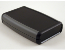 ABS handheld enclosure, (L x W x H) 117 x 79 x 25 mm, black (RAL 9005), IP65, 1553WBBK
