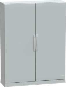 Control cabinet, (H x W x D) 1250 x 1000 x 320 mm, IP54, polyester, light gray, NSYPLAZ12103G