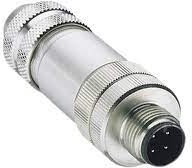 Plug, M12, 4 pole, screw connection, straight, 56436