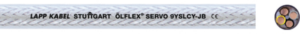 PVC motor connection cable ÖLFLEX SERVO 9YSLCY-JB 4 G 2.5 mm², shielded, transparent