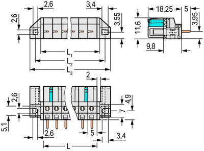 722-135/047-000 WAGO PCB Connection Systems Image 2