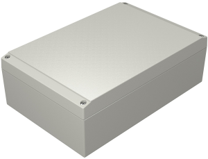 Aluminum enclosure, (L x W x H) 240 x 160 x 81 mm, gray (RAL 7038), IP66, 041624080