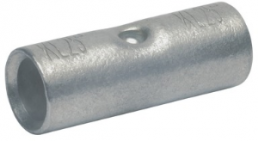 Butt connector, uninsulated, 10 mm², metal, 21 mm