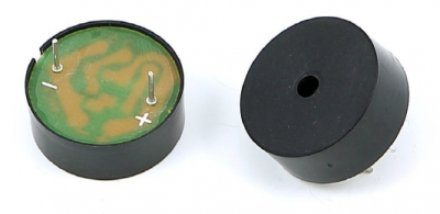 Piezo buzzers, 3.4 kHz, 90 dB, 12 VDC, 15 mA, black