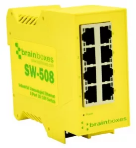 SW-508 BRAINBOXES Industrial ethernet switches