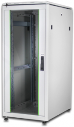 26 HE network cabinet, (H x W x D) 1342 x 600 x 800 mm, IP20, sheet steel, light gray, DN-19 26U-6/8-1