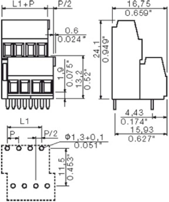 1703840000 Weidmüller PCB Terminal Blocks Image 2
