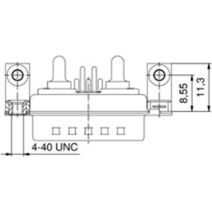 3017W5SAT78N40X CONEC D-Sub Connectors Image 2