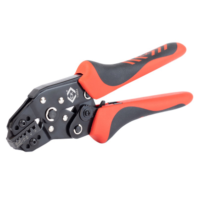 Ratchet crimping pliers for Wire end ferrules, 0.25-6.0 mm², AWG 20-10, C.K Tools, T3684