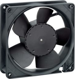 DC axial fan, 12 V, 127 x 127 x 38 mm, 216 m³/h, 46 dB, Ball bearing, ebm-papst, 5212 NN