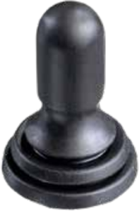 Sealing cap, Ø 20.2 mm, (H) 30.4 mm, black, for toggle switch, N36346009