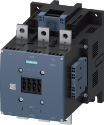 Power contactor, 3 pole, 400 A, 2 Form A (N/O) + 2 Form B (N/C), coil 200-220 V AC/DC, spring connection, 3RT1075-2AM36