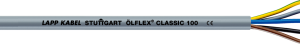 PVC control line ÖLFLEX CLASSIC 100 300/500 V 10 G 0.5 mm², AWG 20, unshielded, gray
