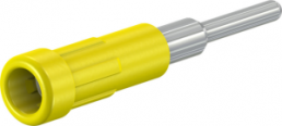 2 mm socket, solder connection, mounting Ø 3.9 mm, yellow, 63.9318-24