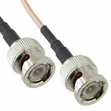 Coaxial Cable, BNC plug (straight) to BNC plug (straight), 50 Ω, RG-316, grommet black, 750 mm, 115101-01-M0.75