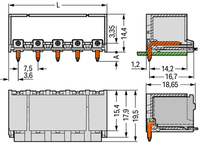 2092-3425 WAGO PCB Connection Systems Image 2