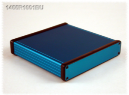 Aluminum enclosure, (L x W x H) 160 x 165 x 31 mm, blue, IP54, 1455R1601BU