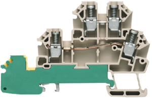 Initiator, actuator terminal block, screw connection, 0.5-4.0 mm², 17.5 A, 4 kV, dark beige, 1783790000