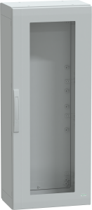 Control cabinet, (H x W x D) 1250 x 500 x 320 mm, IP65, polyester, light gray, NSYPLA1253TG