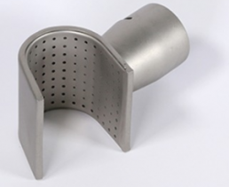 Sieve reflector ø 31.5 mm, 50 x 34 mm, 75° angled for hot-air blowers, 148.442