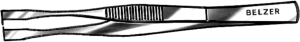 Desoldering tweezers, uninsulated, antimagnetic, stainless steel, 145 mm, 5574-145