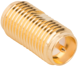 Coaxial adapter, 50 Ω, RP-SMA socket to RP-SMA socket, straight, 132169RP-RP