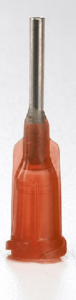 Dispensing Tip, (L) 25.4 mm, amber, Gauge 15, Inside Ø 1.37 mm, 915100-TE