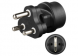 Mains adapter, Europe > South Africa, 3 pole, black