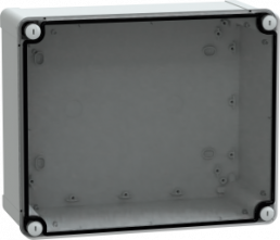 ABS enclosure, (L x W x H) 128 x 241 x 291 mm, light gray (RAL 7035), IP66, NSYTBS292412T