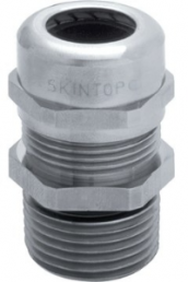 Cable gland, 1 1/4NPT, 45 mm, Clamping range 15 to 23 mm, IP68, silver, 53112056